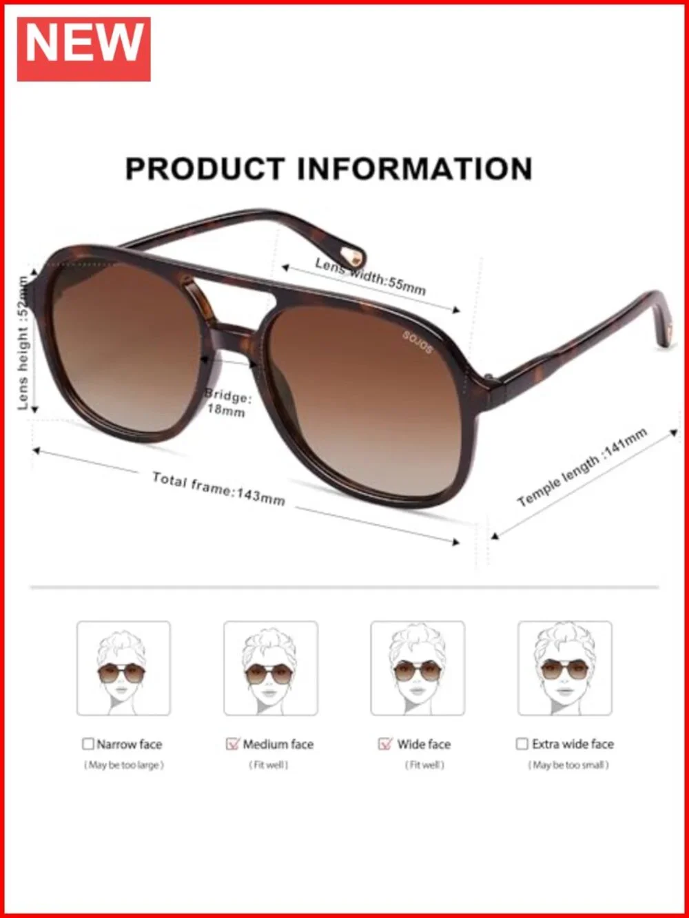 Retro Polarized Aviator Sunglasses with UV400 Protection